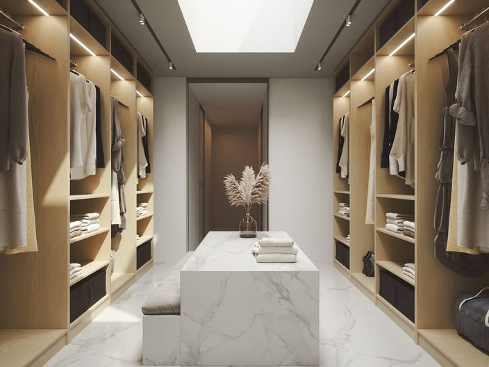 Vestidor sofisticado